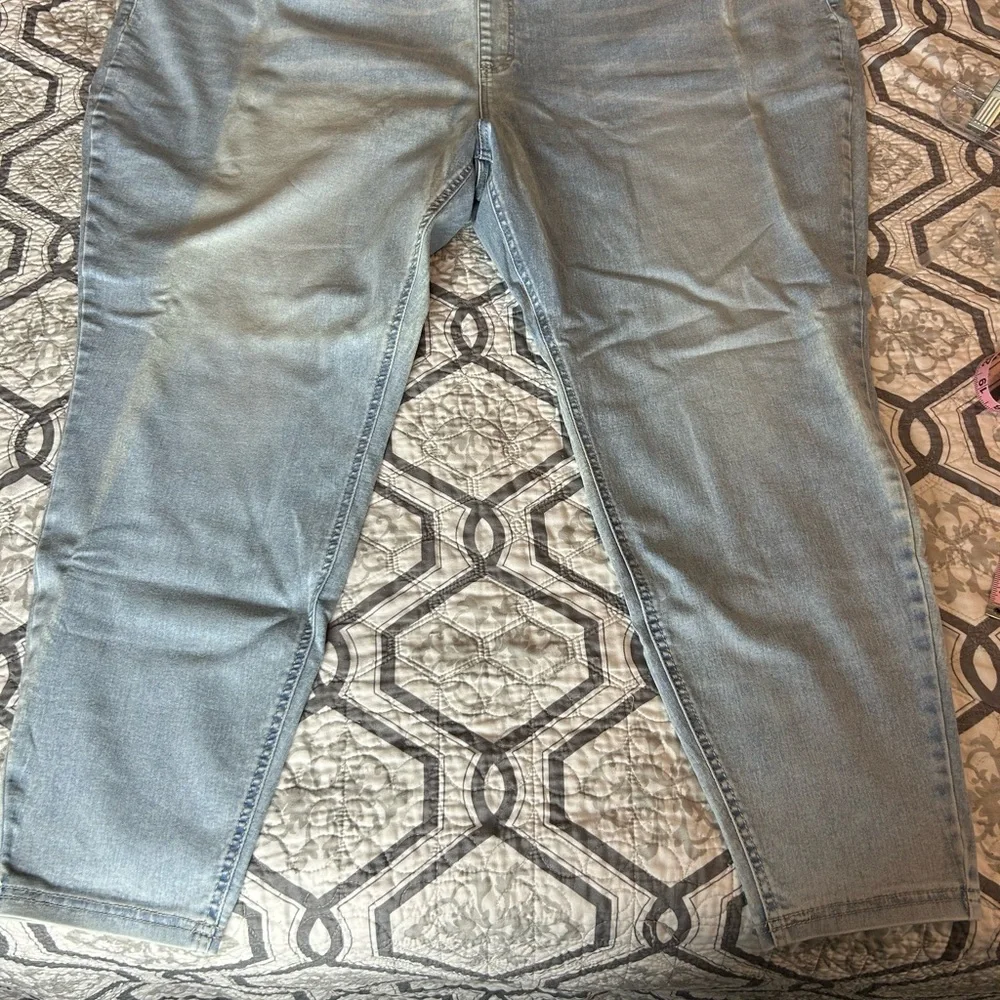 Terra & Sky Women's Light Blue Skinny Jeans 26W